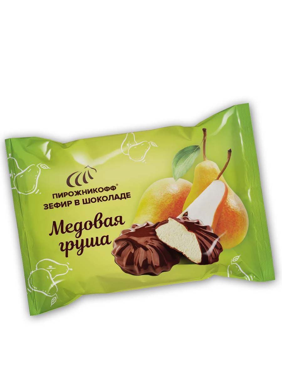 Зефир "Груша в шоколаде" (упаковка телевизор 2 кг)